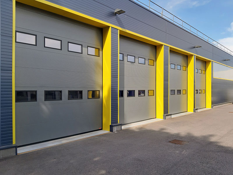 aluminium sectional doors